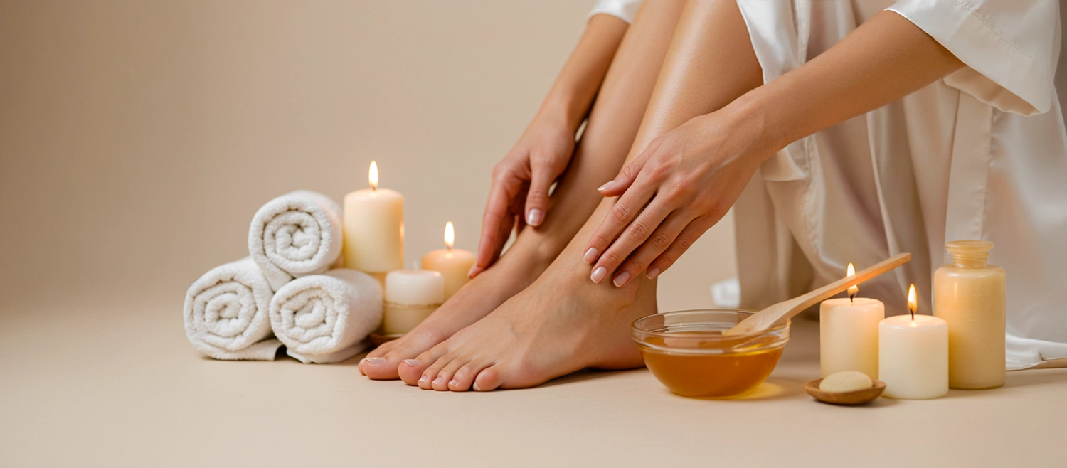 شمع نصف يدين+نصف رجلين