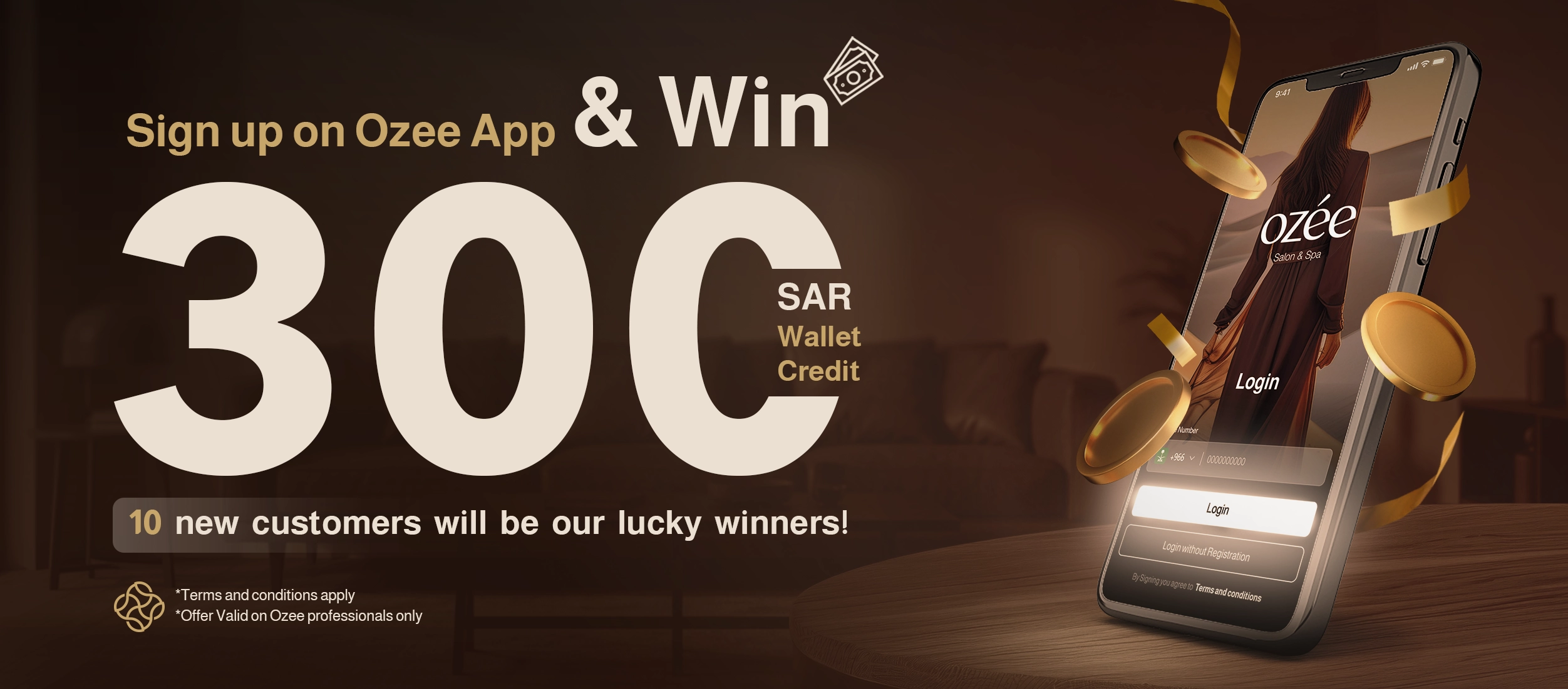 Sign up Ozee app and win 300 riyals in wallet credit