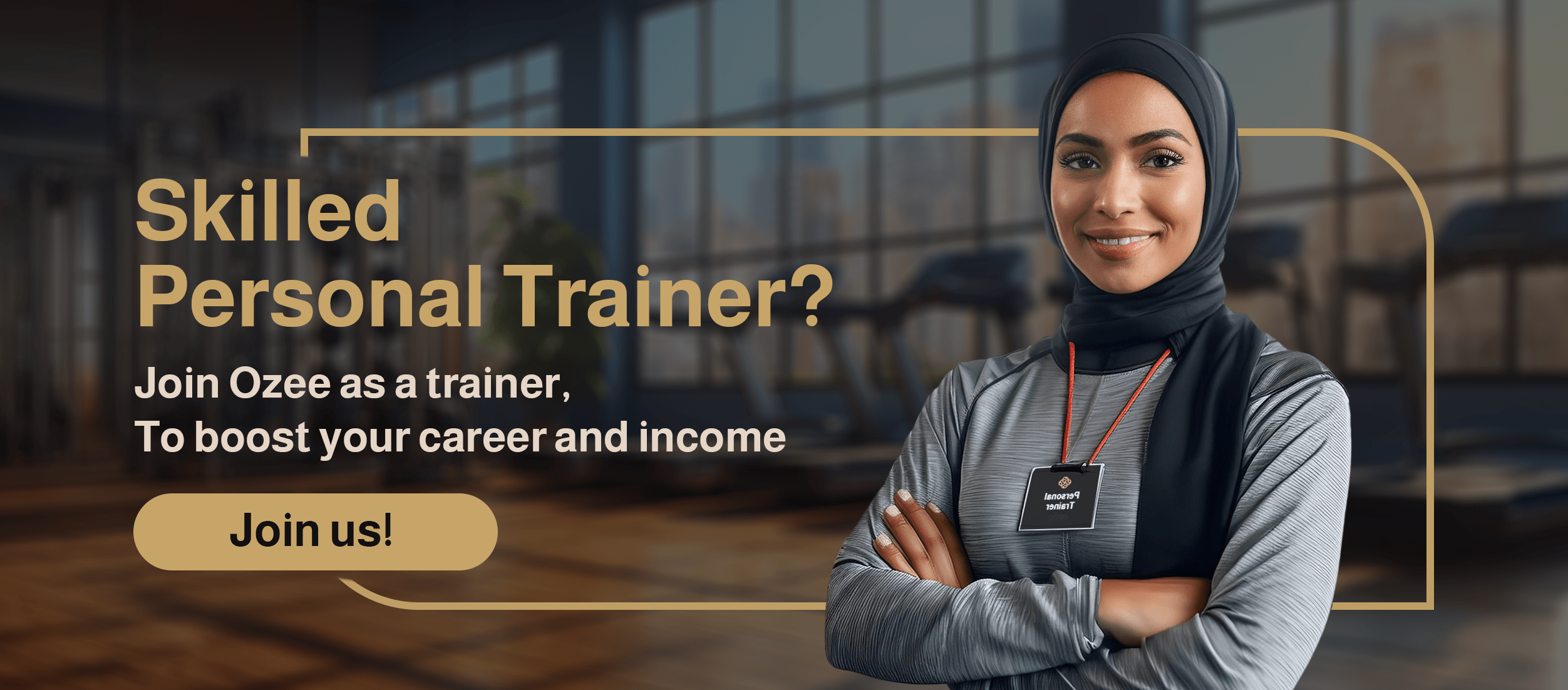 Join as a personal trainer